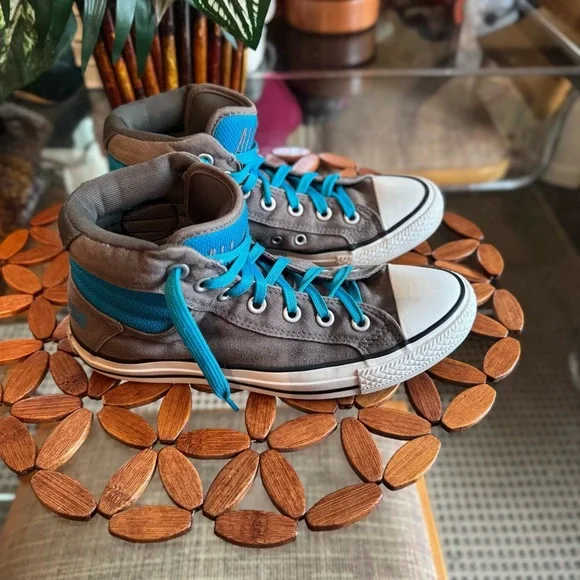 Converse All Star Chuck Taylor Canvas Low Top Tongue Gray-Big Kid - Size 6 - Picture 5 of 16